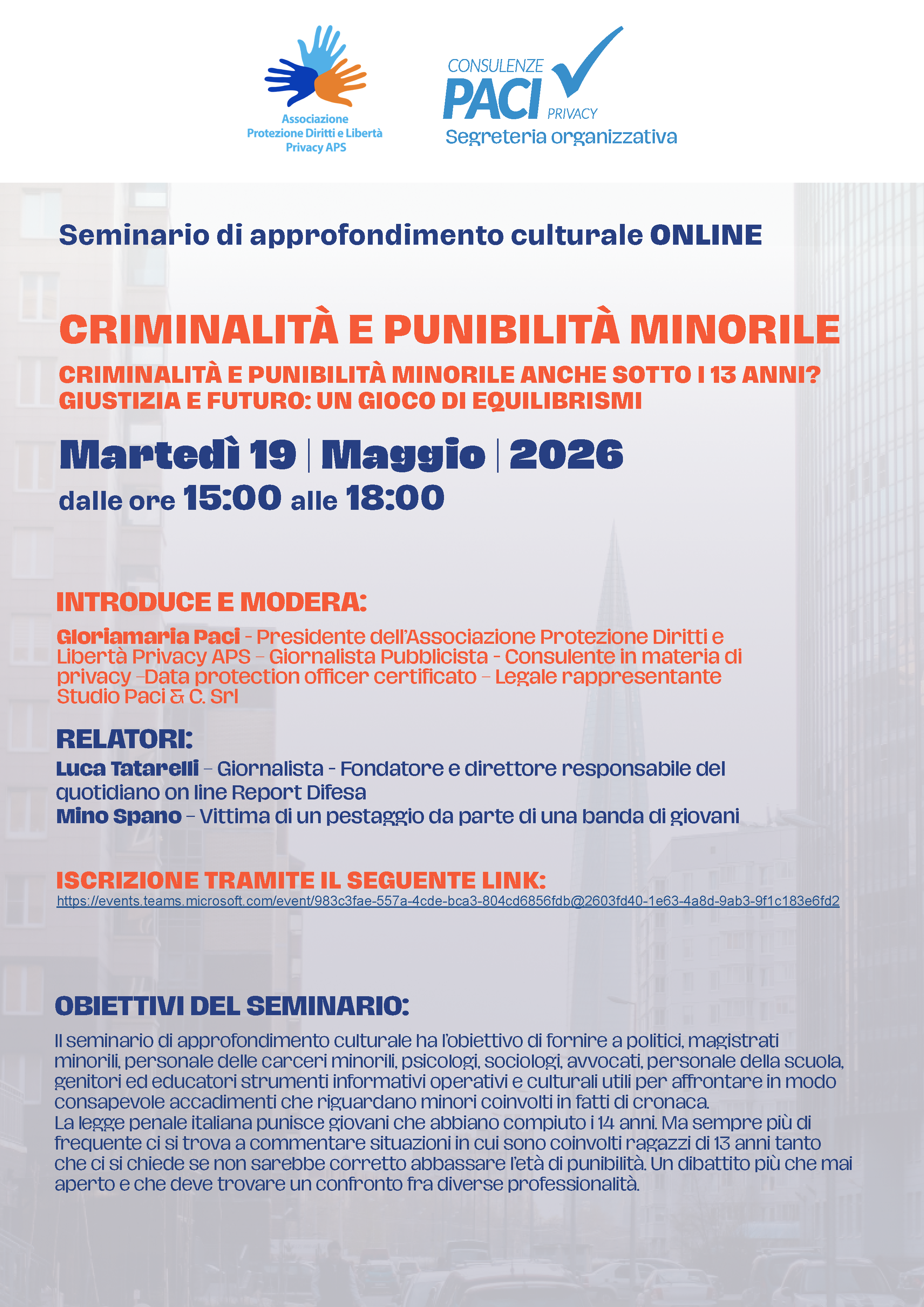 CRIMINALITÀ E PUNIBILITÀ MINORILE ANCHE SOTTO I 13 ANNI? GIUSTIZIA E FUTURO: UN GIOCO DI EQUILIBRISMI